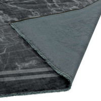 Zehraya ZE03 Grey Border Classic Plain Rug