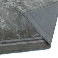 Zehraya ZE04 Silver Border Classic Plain Rug
