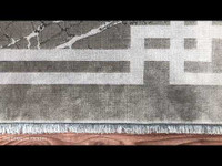 Zehraya ZE04 Silver Border Classic Plain Rug