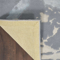 Prismatic PRS19 Seafoam Silver Modern Rug