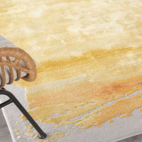 Prismatic PRS19 Grey Gold Contemporary Rug