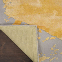 Prismatic PRS19 Grey Gold Contemporary Rug
