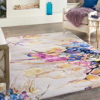 Prismatic PRS20 Grey Lilac Multi Contemporary Rug