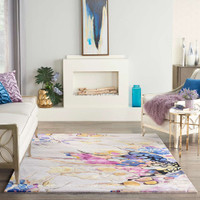 Prismatic PRS20 Grey Lilac Multi Contemporary Rug