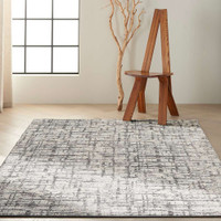 Calvin Klein CK952 Rush Ivory Grey Abstract Rug
