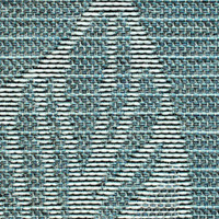 Indoor Outdoor Rug Aqua Leaf Newquay