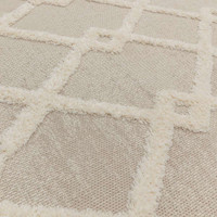 Monty Rug Beige Cream Diamond MN07