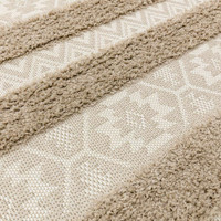 Monty Rug Natural Cream Stripe MN04