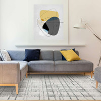 Nova Rug Grid Grey NV31