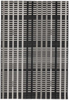 Patio Garden Rug 22 Black Grid