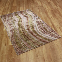 Moda Rug Silky Gold Salmon Waves