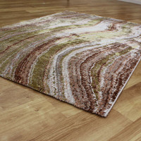 Moda Rug Silky Gold Salmon Waves