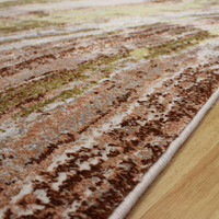 Moda Rug Silky Gold Salmon Waves