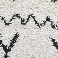 Boho Shaggy Rug 5402 Black White 200x290cm