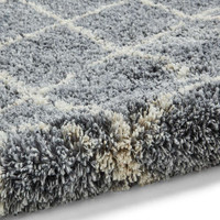 Aspen 1682 Grey Ivory Shaggy Rug