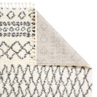 Aspen 1794 Ivory Grey Shaggy Rug