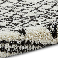 Scandi Berber G274 White Black Rug