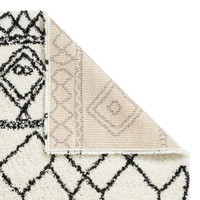 Scandi Berber G276 White Black Rug