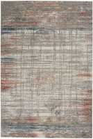 Rustic Textures RUS12 Grey Multi Abstract Rug