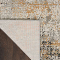 Rustic Textures RUS13 Grey Blue Abstract Rug