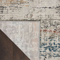 Rustic Textures RUS14 Light Grey Multi Abstract Rug