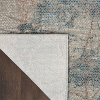 Rustic Textures RUS15 Light Grey Blue Abstract Rug