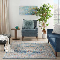 Quarry Ivory Blue QUA11 Rug