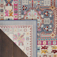 Vintage Kashan Grey Multicolor VKA05 Rug