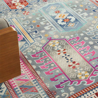 Vintage Kashan Grey Multicolor VKA06 Rug