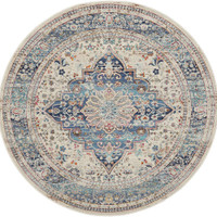 Vintage Kashan Ivory Blue VKA07 Rug