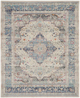 Vintage Kashan Ivory Blue VKA07 Rug