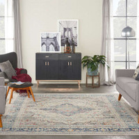 Vintage Kashan Ivory Blue VKA07 Rug