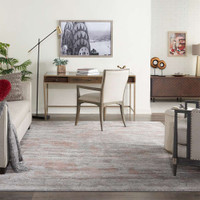 Rustic Textures RUS15 Light Grey Rust Abstract Rug