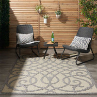 Cozumel Outdoor Cream Grey CZM04 Rug
