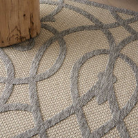 Cozumel Outdoor Cream Grey CZM04 Rug