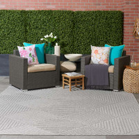 Cozumel Outdoor Light Grey CZM05 Rug