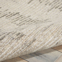 Ellora Ell01 Ivory Grey Modern Rug