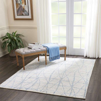 Ellora Ell02 Sky Contemporary Luxury Rug