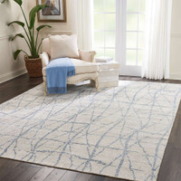 Ellora Ell02 Sky Contemporary Luxury Rug