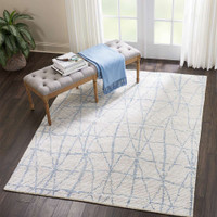 Ellora Ell02 Sky Contemporary Luxury Rug