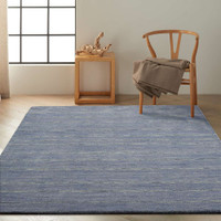 Calvin Klein Ck400 Halo Hal01 Denim with Beige Stripes  Rug