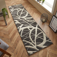 Portland Rug 57E Charcoal Cream