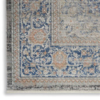 Blue Traditional Rug Starry Nights STN07