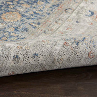 Light Blue Traditional Rug STN08