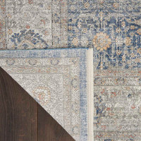 Light Blue Traditional Rug STN08