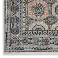 Grey Navy Traditional Rug STN09