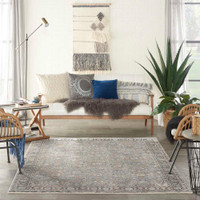 Grey Navy Traditional Rug STN10