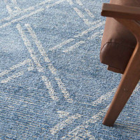 Blue Ivory Modern Rug Venosa VSN01