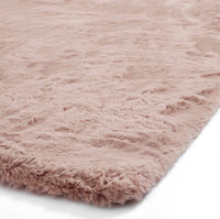 Thick Fluffy Rug Super Teddy Rose