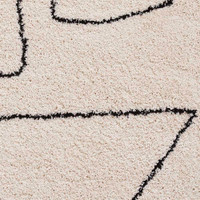 Boho Rug A474 White Black